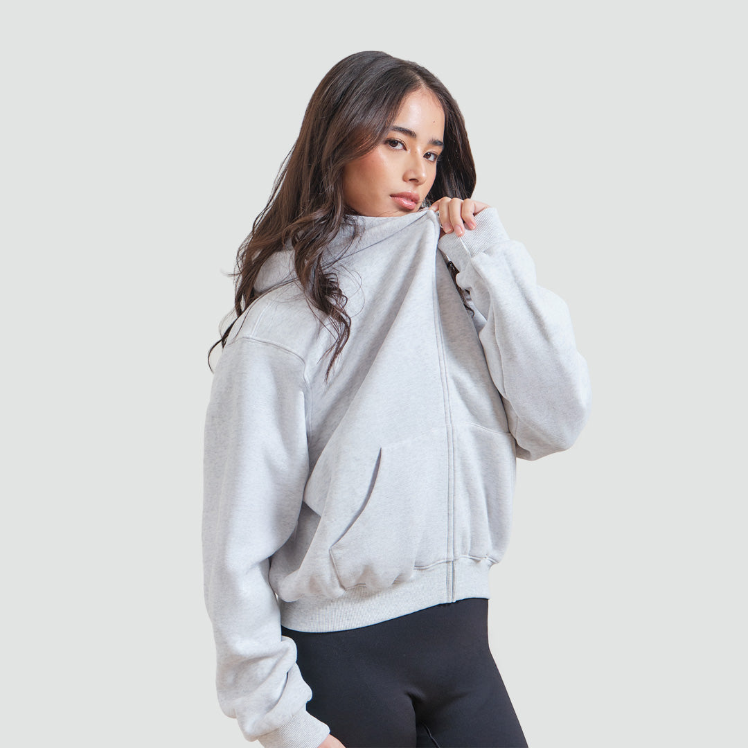 Boyfriend Fleece Zip-Up Hoodie