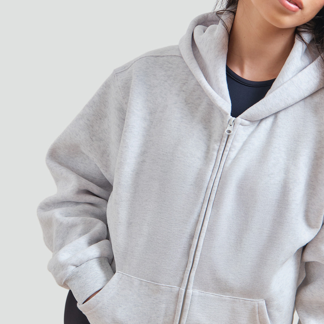 Boyfriend Fleece Zip-Up Hoodie