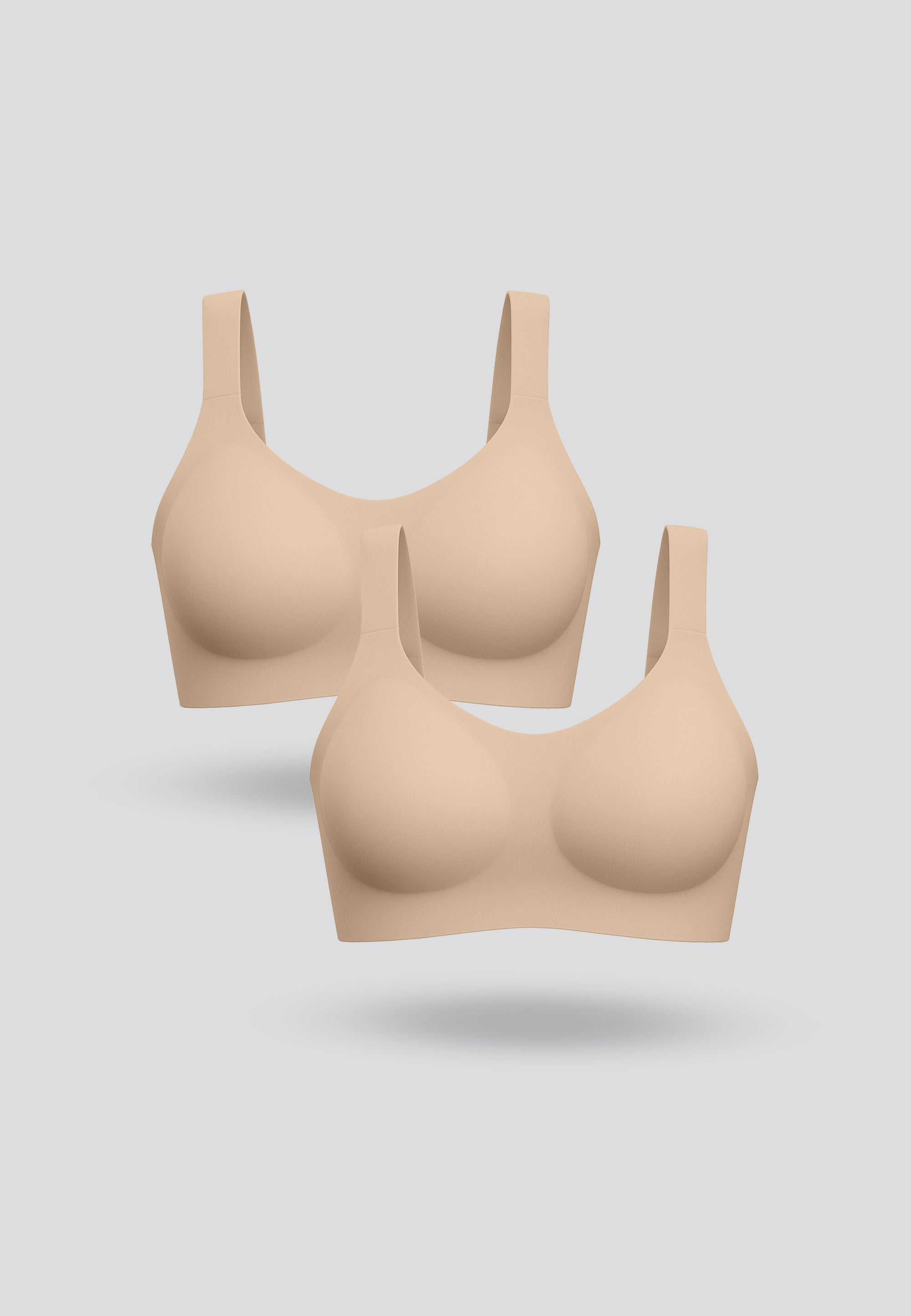 Plus Size Seamless Buckle Bra - 2-Pack