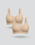 Plus Size Seamless Buckle Bra - 2-Pack