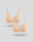 Seamless Buckle Bra 2pcs