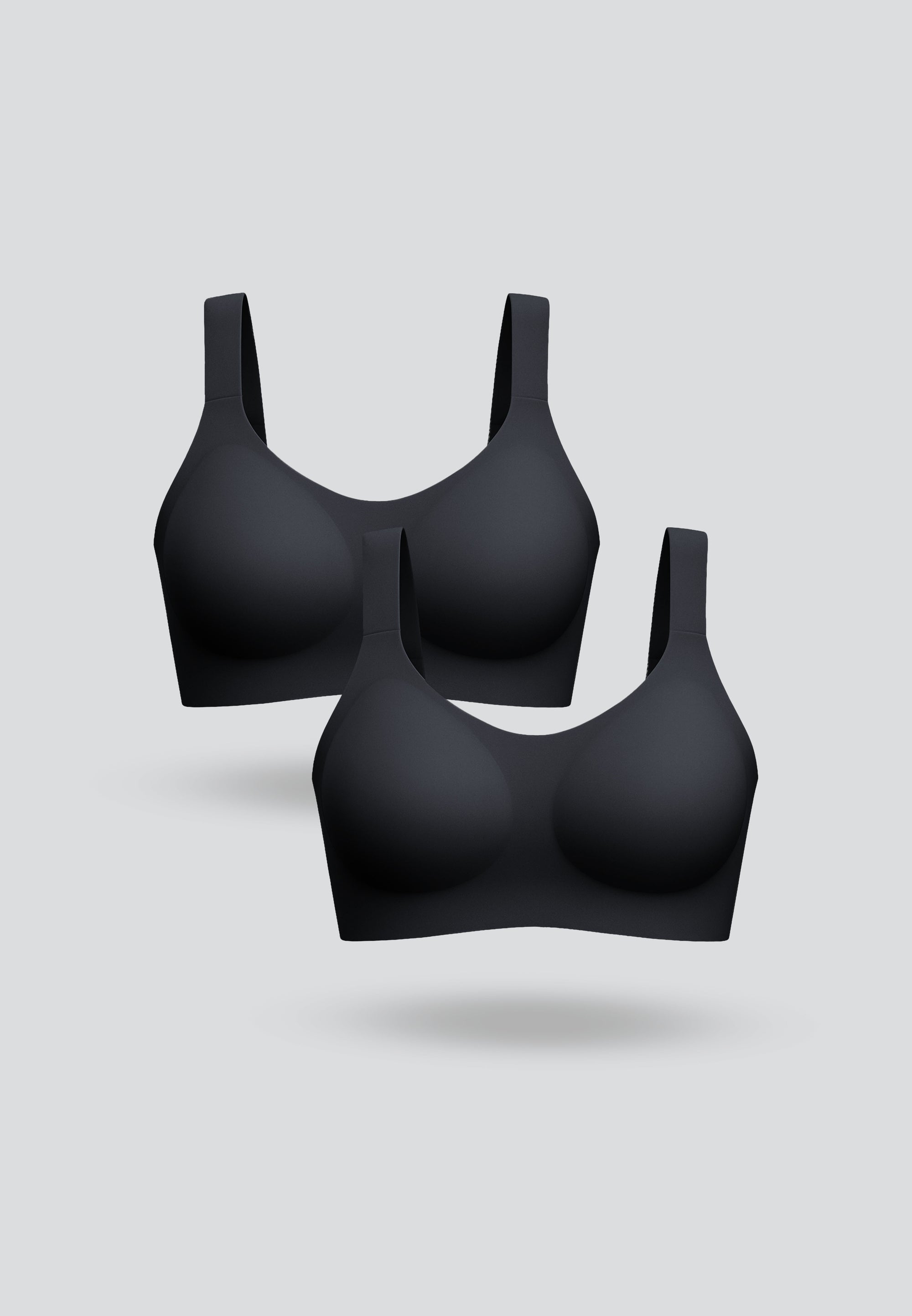 Plus Size Seamless Buckle Bra - 2-Pack