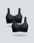 Plus Size Seamless Buckle Bra - 2-Pack