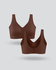 Seamless Vest Bra with Buckle - 2-Pack