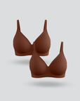 Seamless Buckle Bra 2pcs
