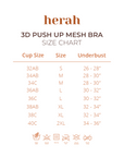 3D Push Up Mesh Bra 2pcs