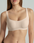 Square Neck Bra with Buckle - Single Pack