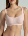 Square Neck Bra with Buckle - 2-Pack