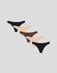 Ultra Thin Seamless Thong Panty - 5-Pack