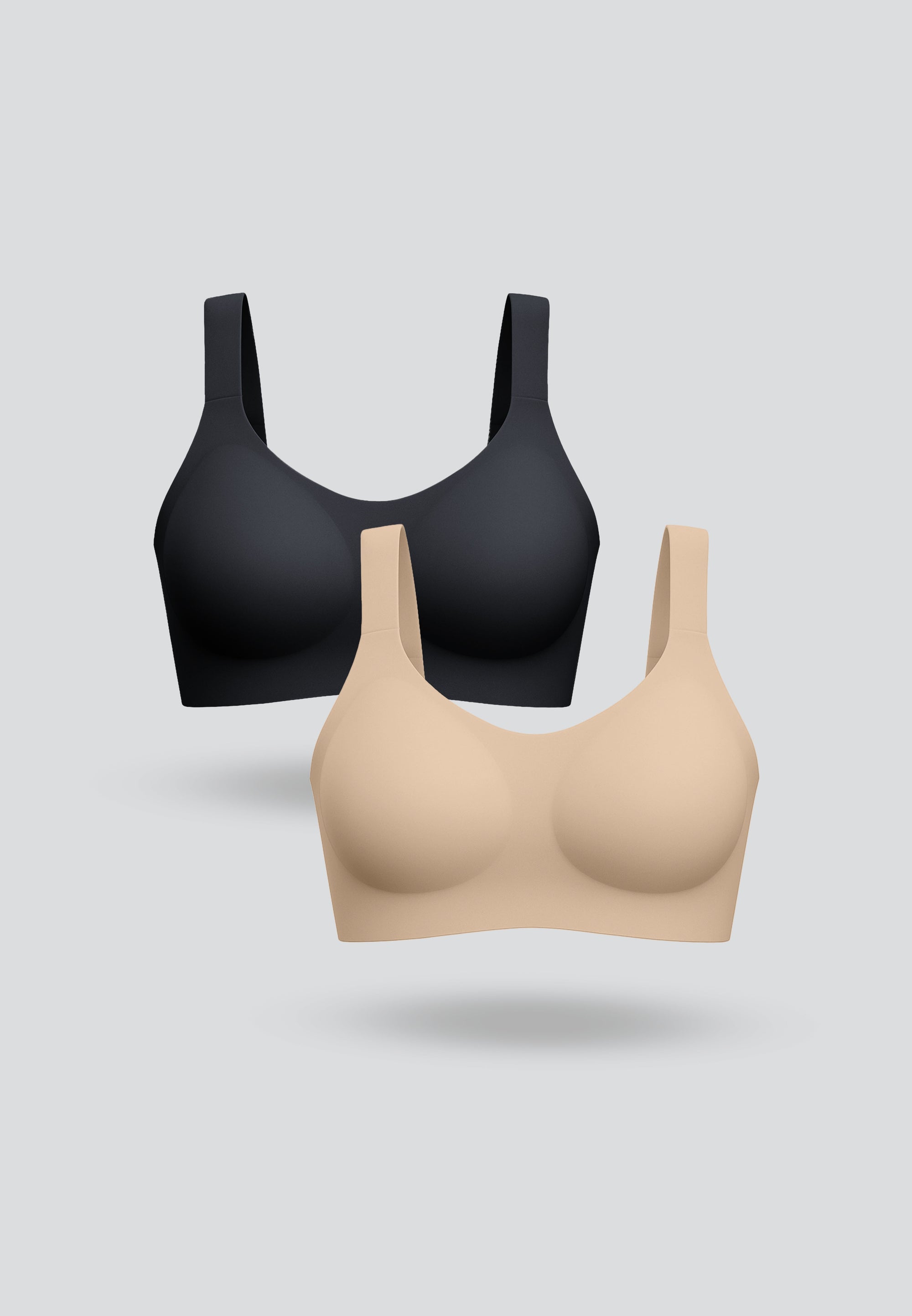 Plus Size Seamless Buckle Bra - 2-Pack