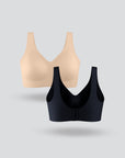 Seamless Vest Bra with Buckle - 2-Pack