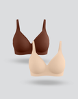 Seamless Buckle Bra 2pcs