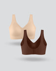 Seamless Vest Bra with Buckle - 2-Pack