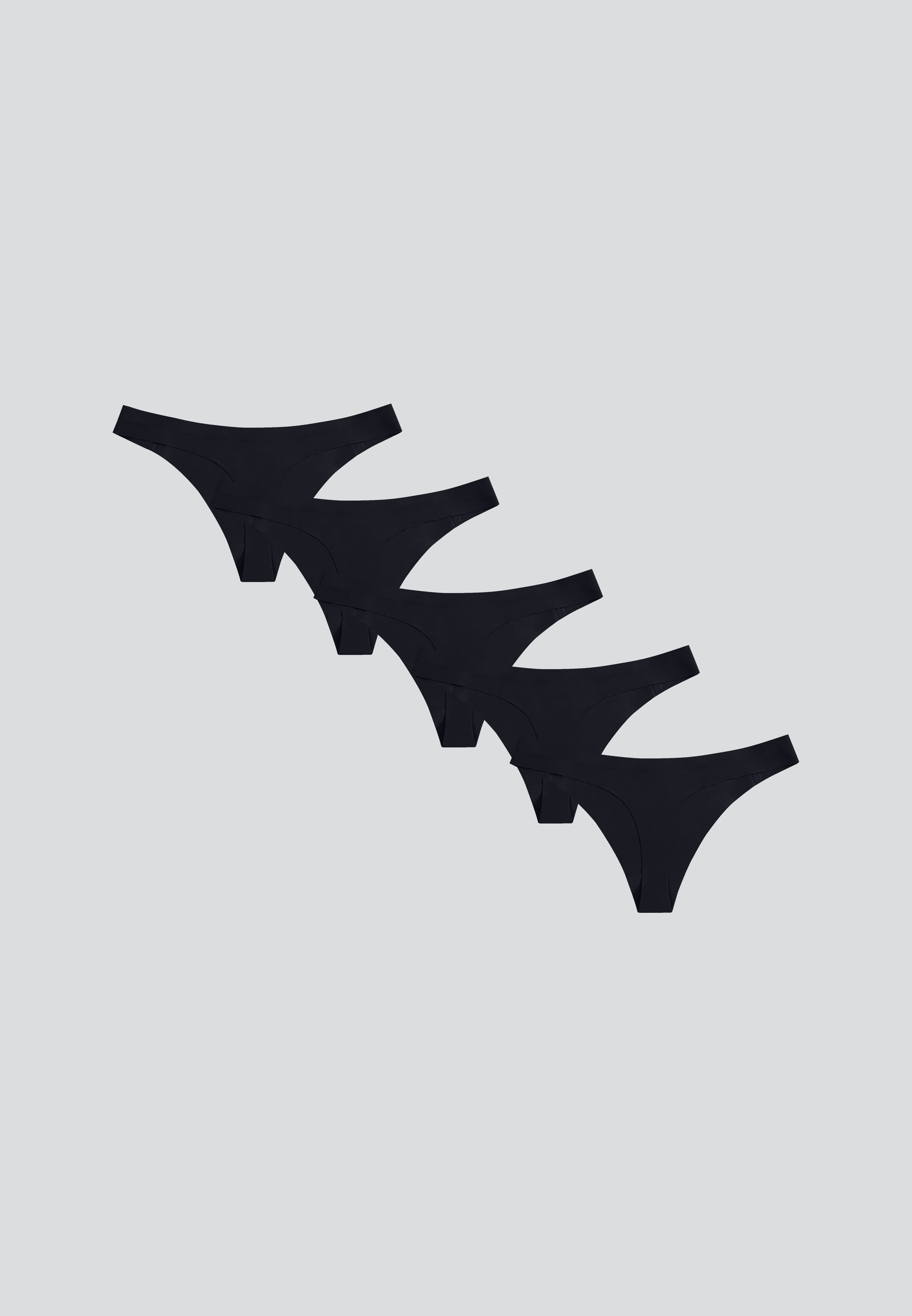 Ultra Thin Seamless Thong Panty - 5-Pack