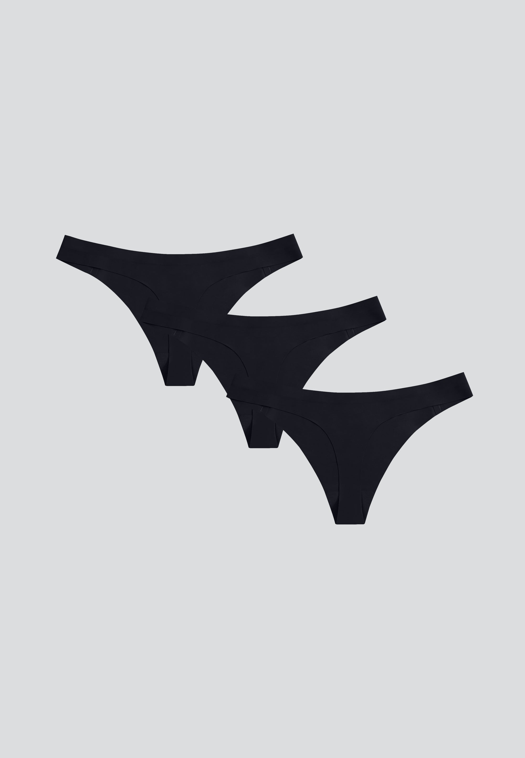 Ultra Thin Seamless Thong Panty - 3-Pack