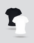 Short Sleeve Seamless T Shirt for Women 2pcs