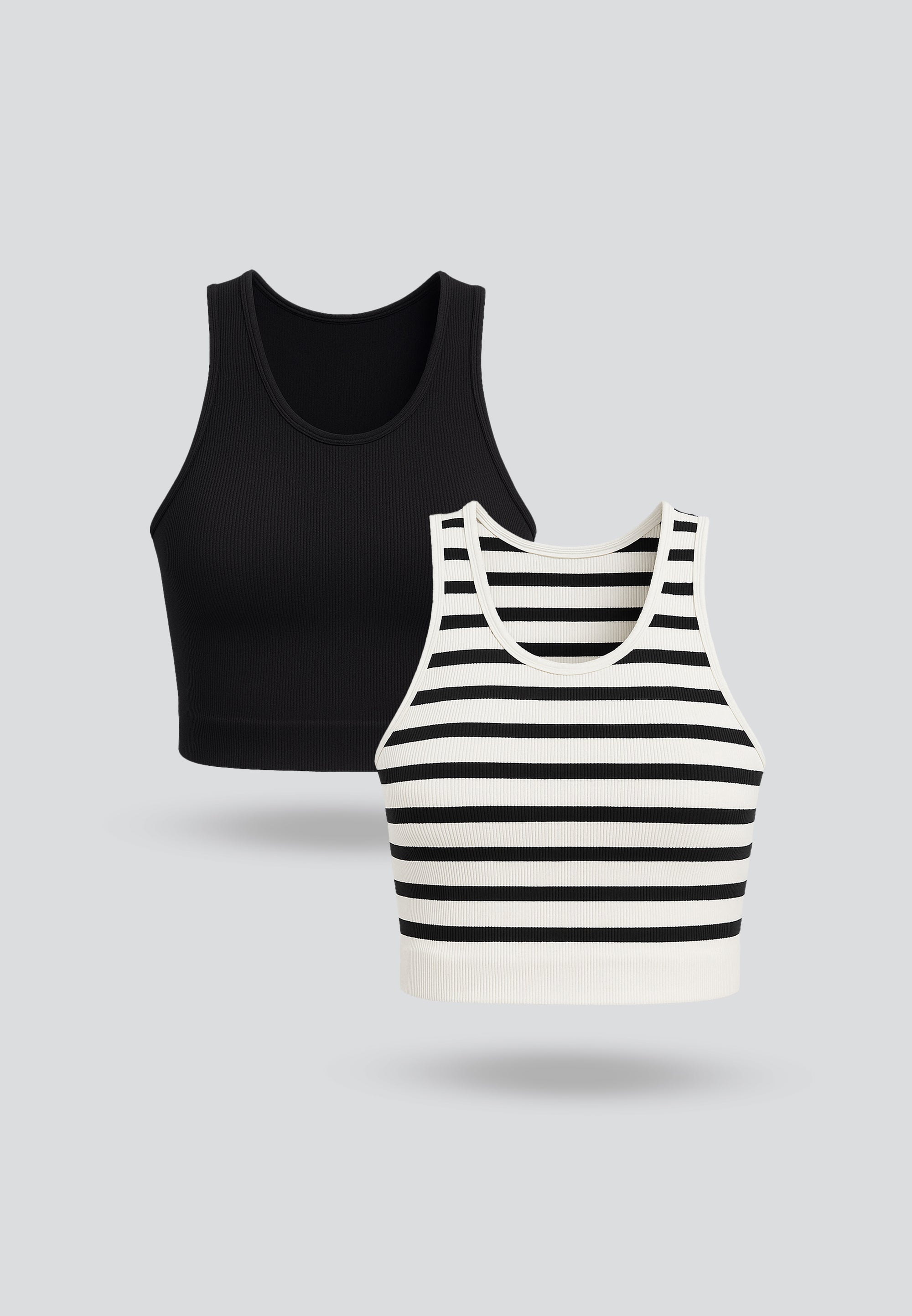 Bra Top with Built-In Pads- 2-Pack