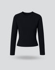 Seamless Long Sleeve Cotton Jersey T-Shirt