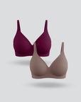 Seamless Buckle Bra 2pcs