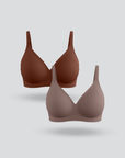 Seamless Buckle Bra 2pcs