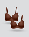 T Shirt Wireless Bra 2pcs