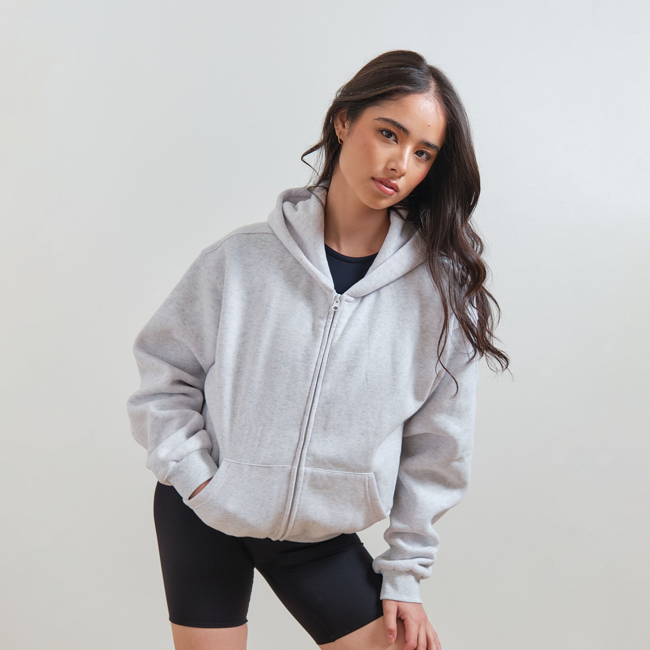 Boyfriend Fleece Zip-Up Hoodie – Herah