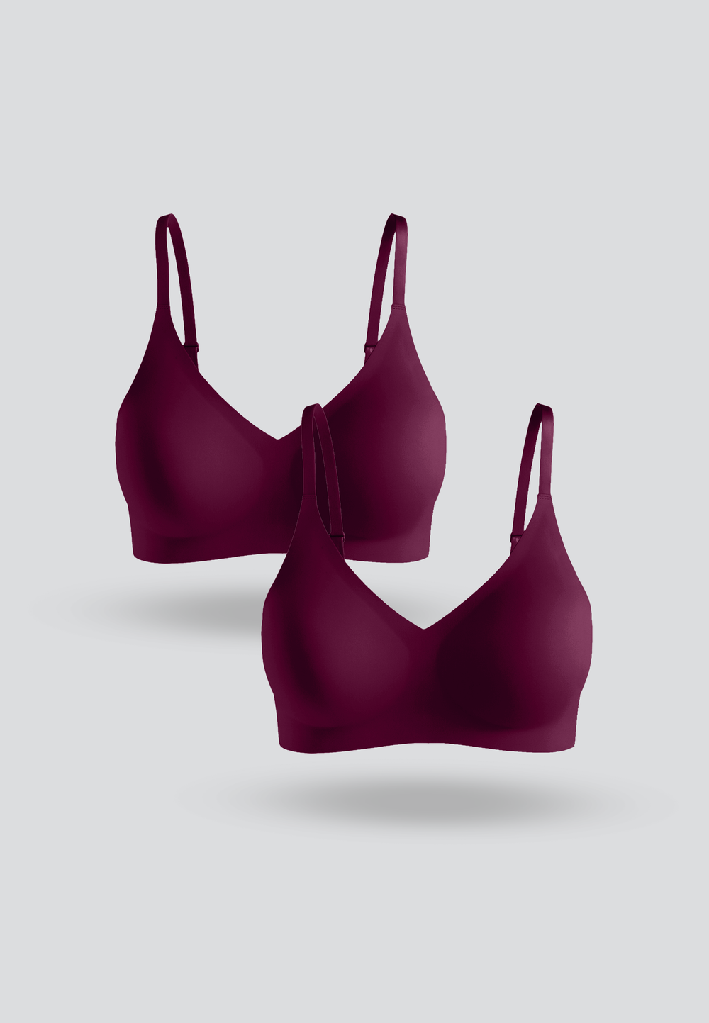 Seamless Non-Buckle Bra 2pcs