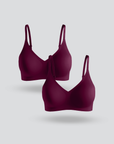 Seamless Non-Buckle Bra 2pcs