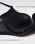 3D Push Up Mesh Bra 2pcs