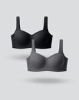 Square Neck Seamless Bra 2pcs