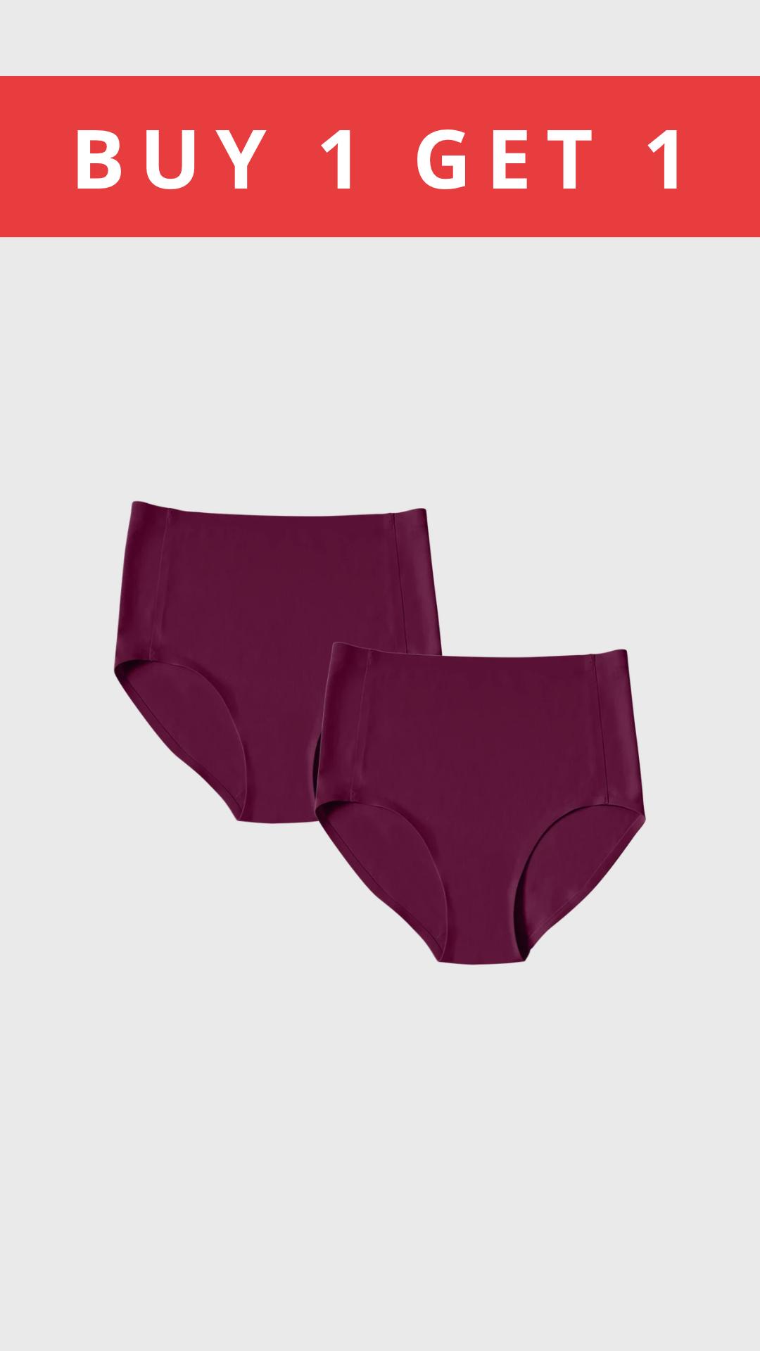 Buy 1 Get 1 Seamless High Waist Panty