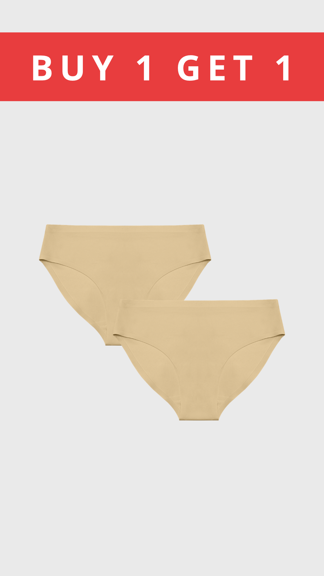 Buy 1 Get 1 Seamless Hipster Panty