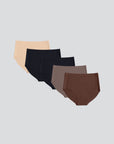 Ultra Thin Seamless High Waist Panty 5pcs