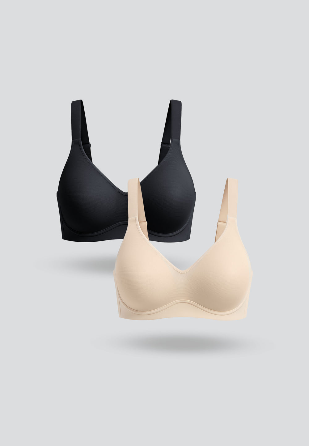 Soft Mesh Underwire Bra 2pcs