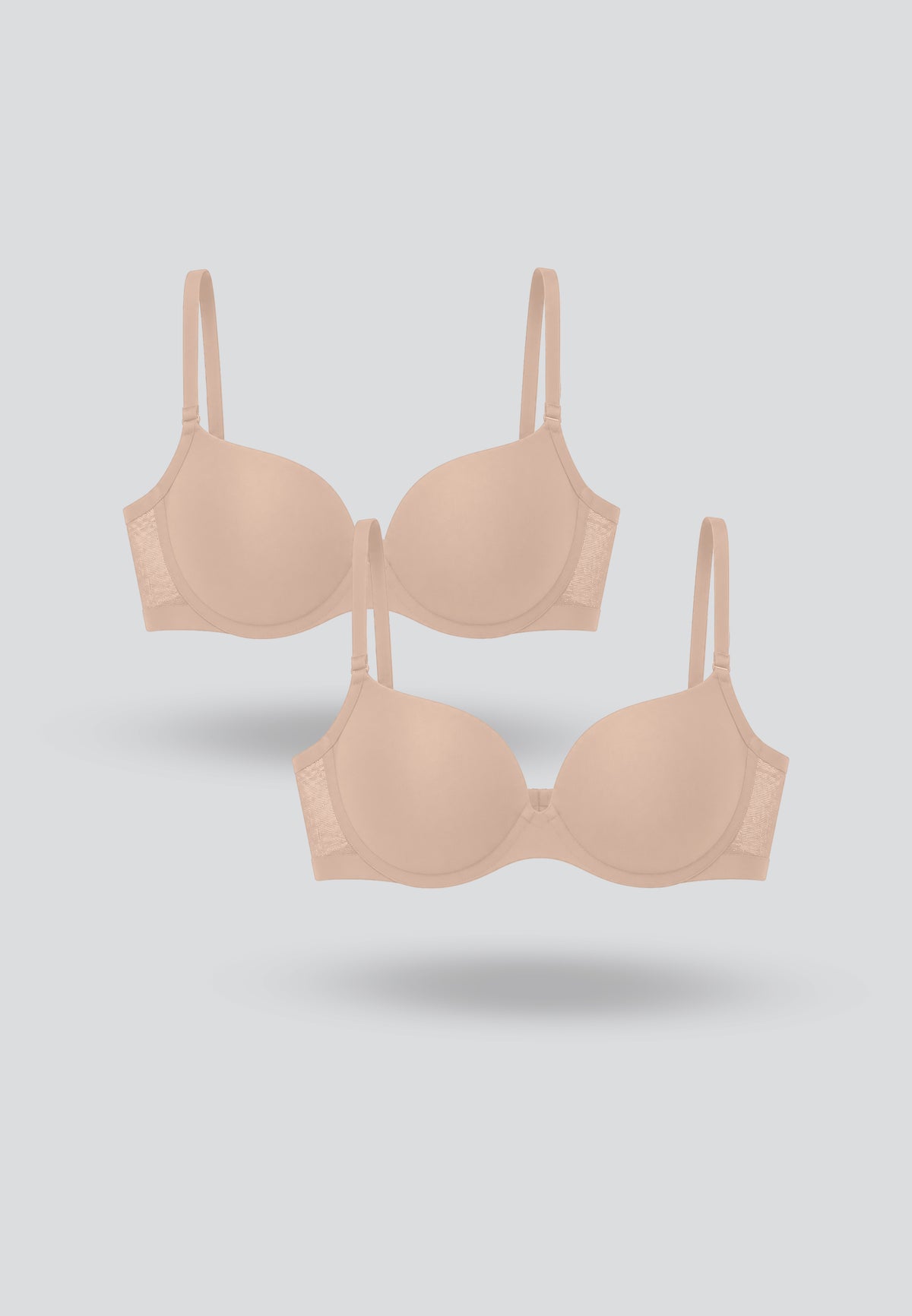3D Push Up Mesh Bra 2pcs