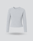 Seamless Long Sleeve Cotton Jersey T-Shirt