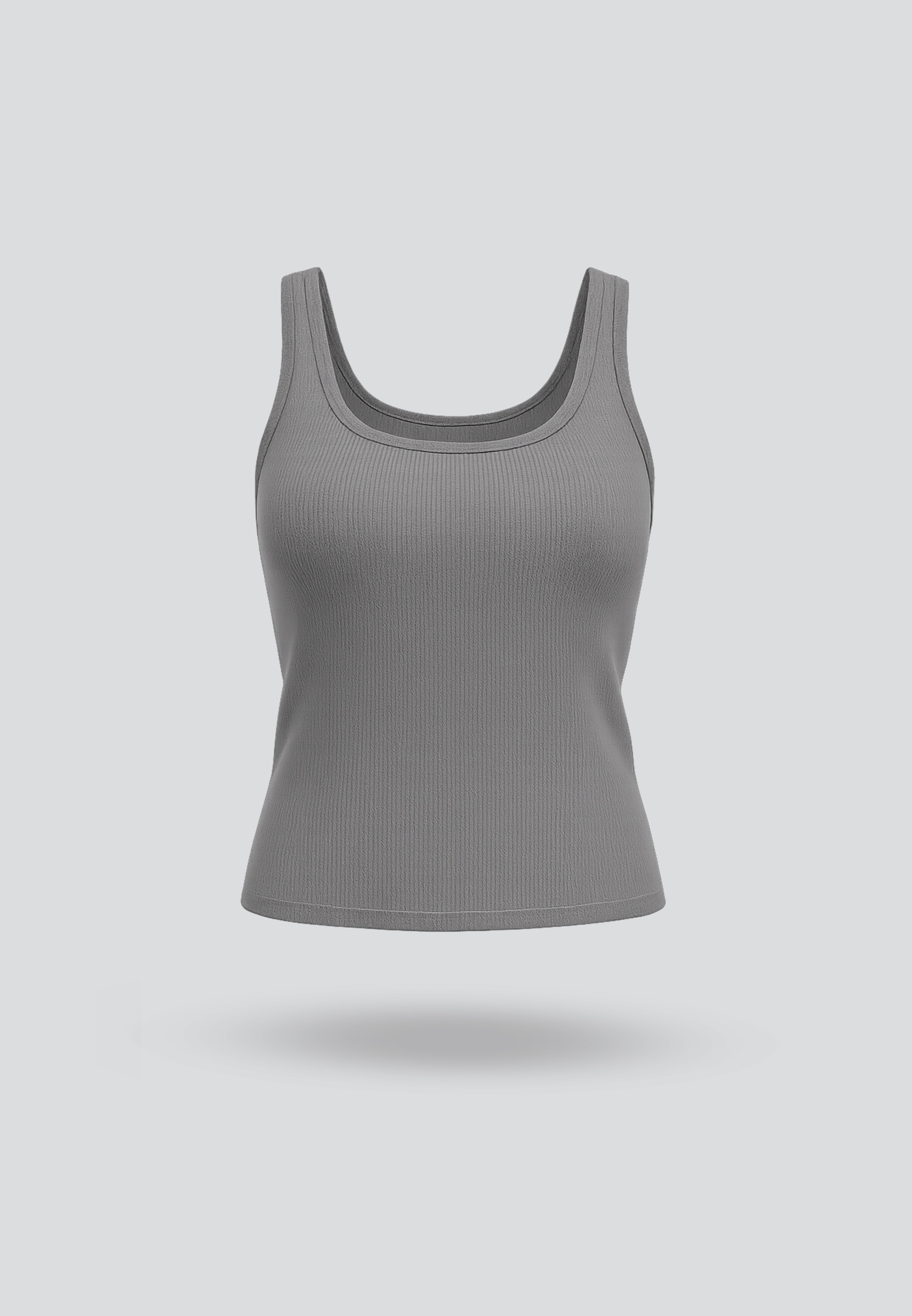 WIRROW cupro cotton tank top ダークグレー WIRROW cupro cotton tank top ダークグレー WIRROW cupro