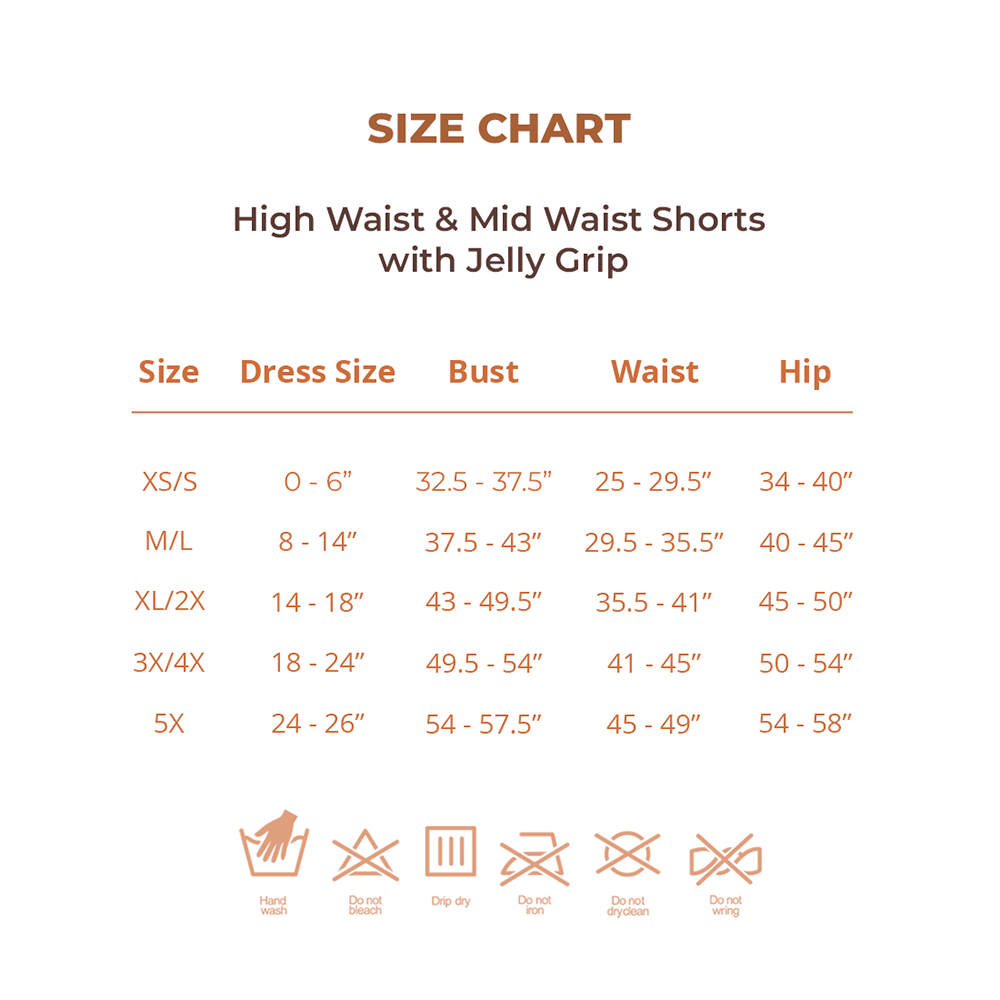 Ultra Soft High Waist Shapewear Shorts with Jelly Grip