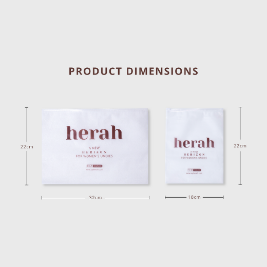 Herah Reusable Zip Lock Pouch (18x22 / 22x32 cm) – Bra &amp; Panty Storage