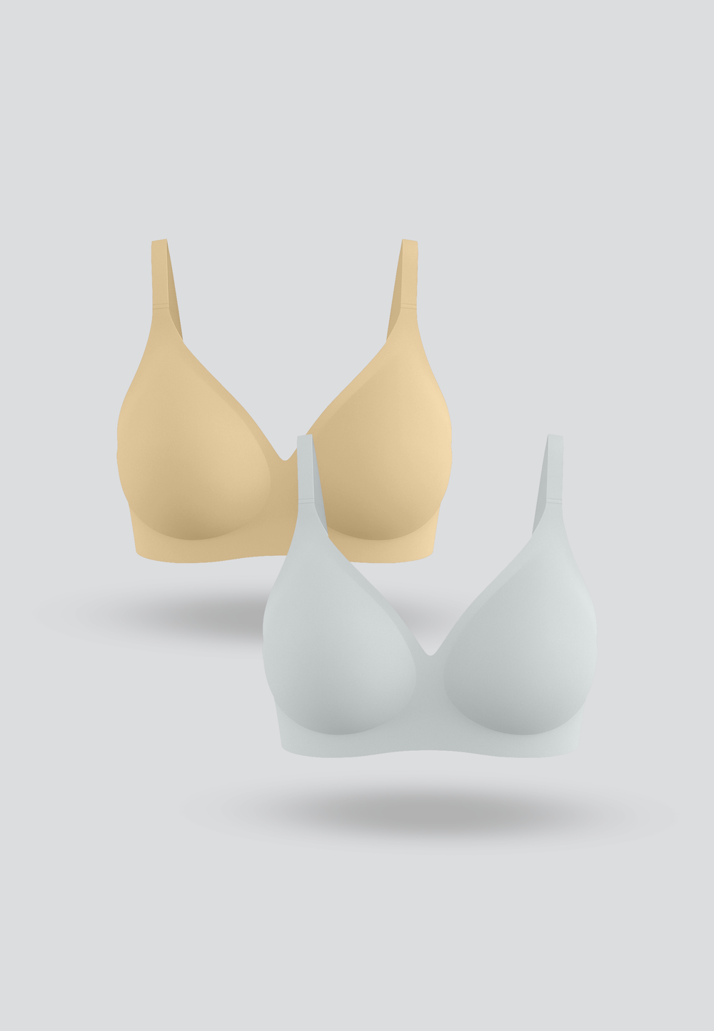 Seamless Buckle Bra 2pcs