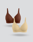 Seamless Buckle Bra 2pcs