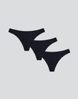 Ultra Thin Seamless Thong Panty - 3-Pack