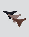 Ultra Thin Seamless Thong 3pcs