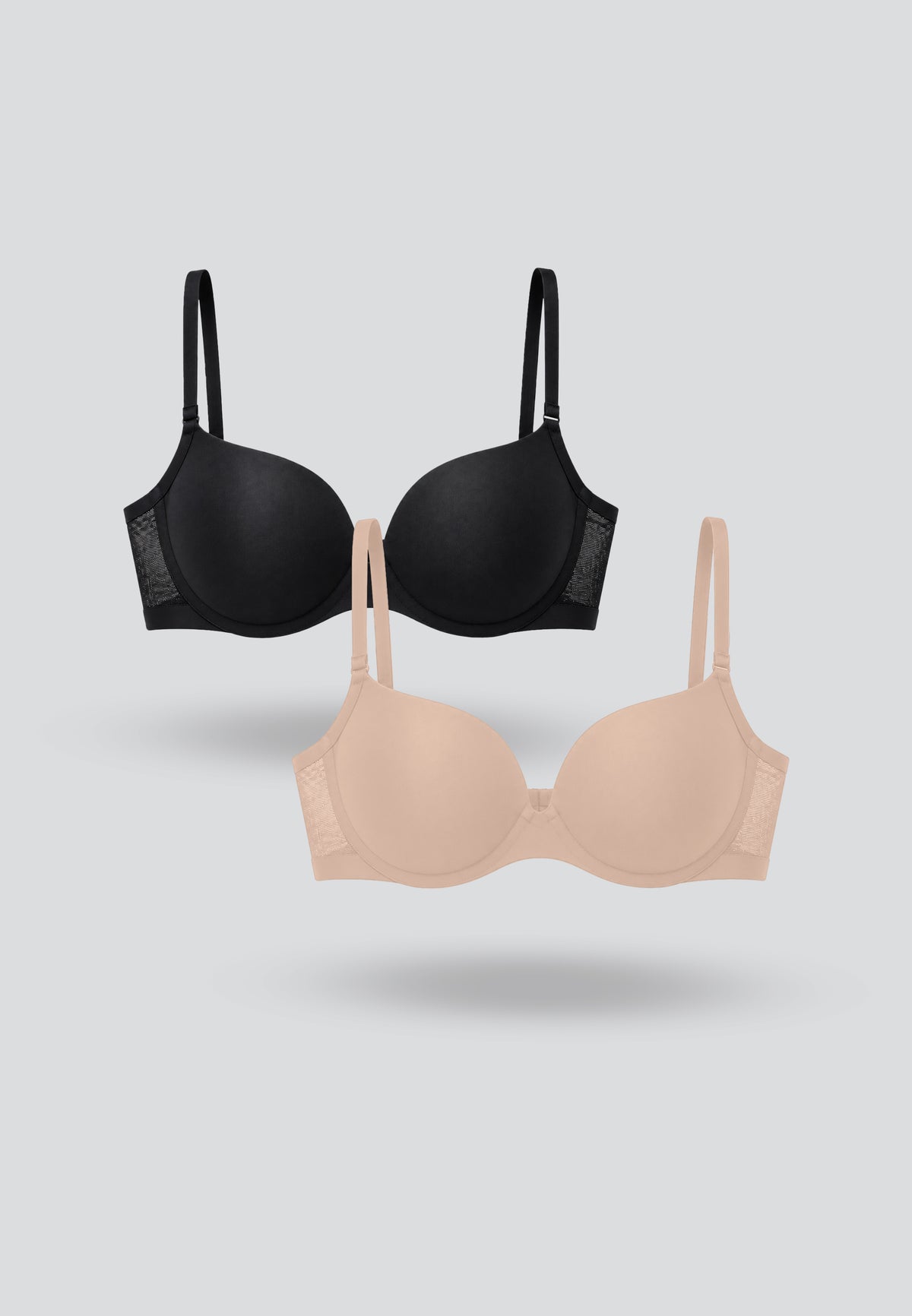 3D Push Up Mesh Bra 2pcs