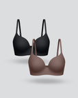 T Shirt Wireless Bra 2pcs