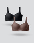 Square Neck Seamless Bra 2pcs
