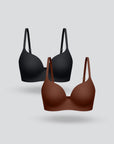 T Shirt Wireless Bra 2pcs
