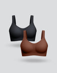 Plus Size Seamless Bra 2pcs