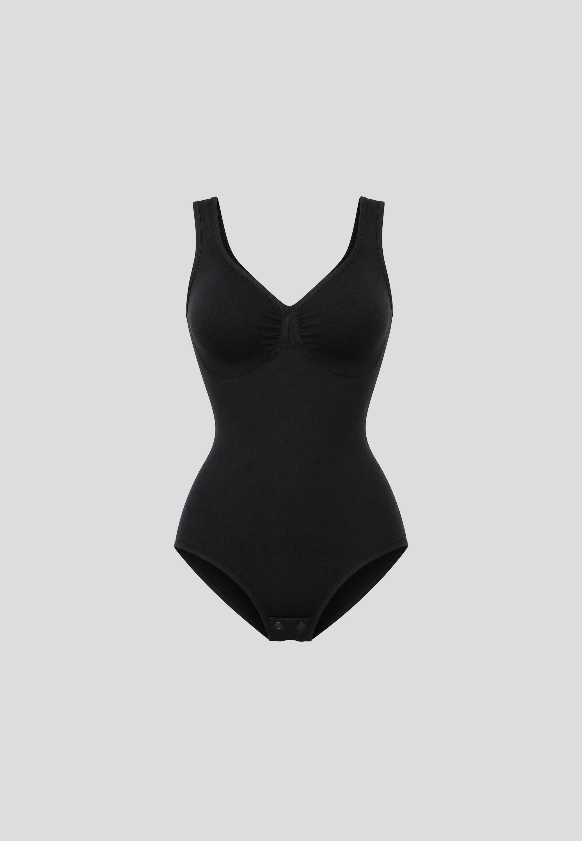 Sleeveless Plunge Bodysuit