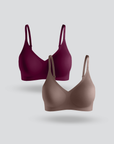 Seamless Non-Buckle Bra 2pcs